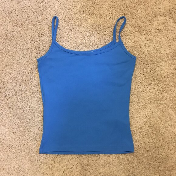 Bright Blue Basic Short Torso Camisole Tank Top - Picture 10 of 15